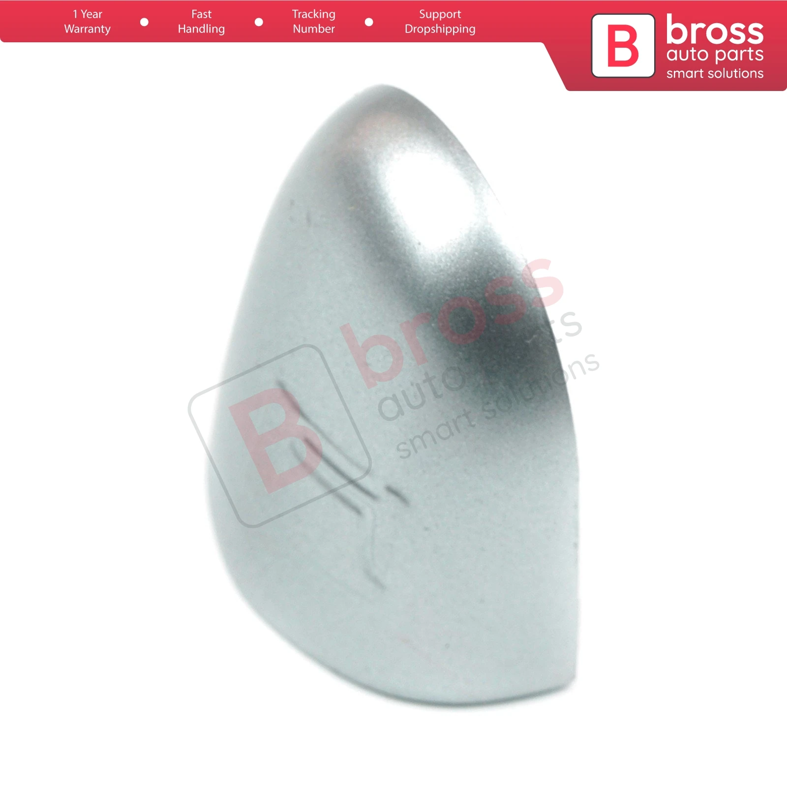 BDP604 Silver Door Lock Cover Cap for Renault Megane II, Scenic II