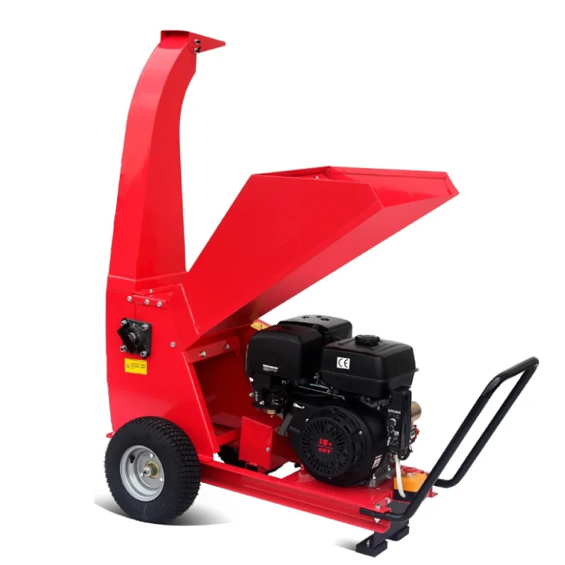 In Stock Wood Shredder Gasoline Electric Start 100mm Capacity 15HP Wood shipping Machine