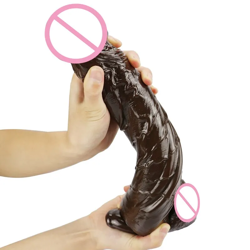 30cm Brown Long Dildo For Women Big Penis Suction Cup Goods For The Adult Sex Toys For Woman Gode Anal Dildos For Men