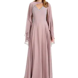 Women's Evening Gown Women's Party Dress Women's Cape Dress