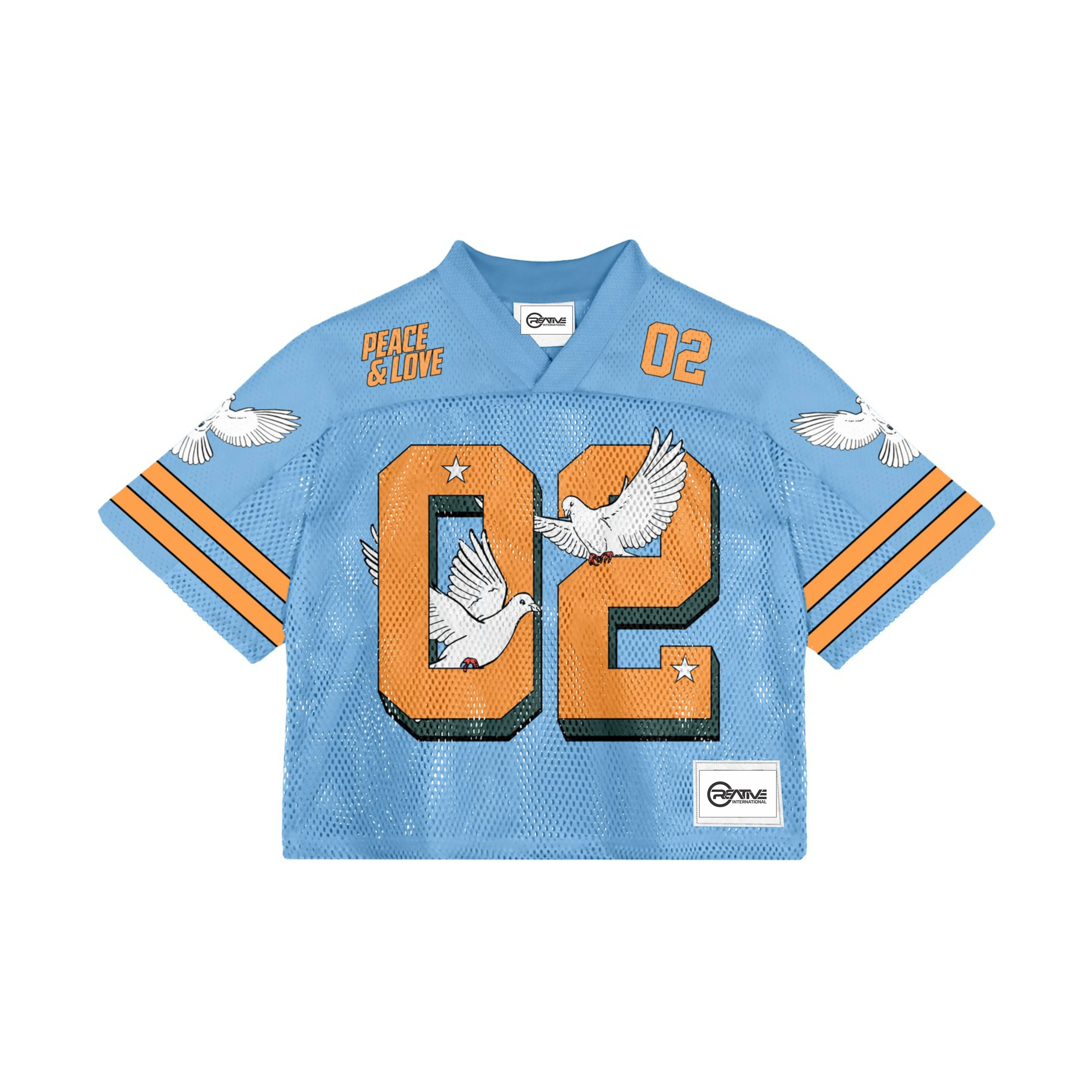 Shop Our Fashion Ribbed Neckline Football Jersey Boxy Fit
