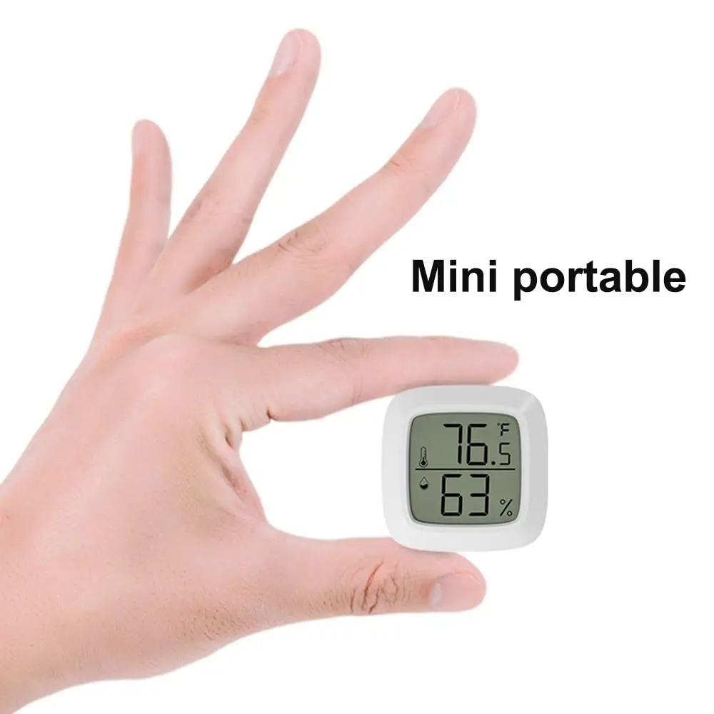 LCD Baby Room Indoor Bath Refrigerator Home Mini Digital Thermometer and Hygrometer Temperature and Humidity Meter Sensor
