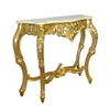 Gold Leaf + White Marble Top