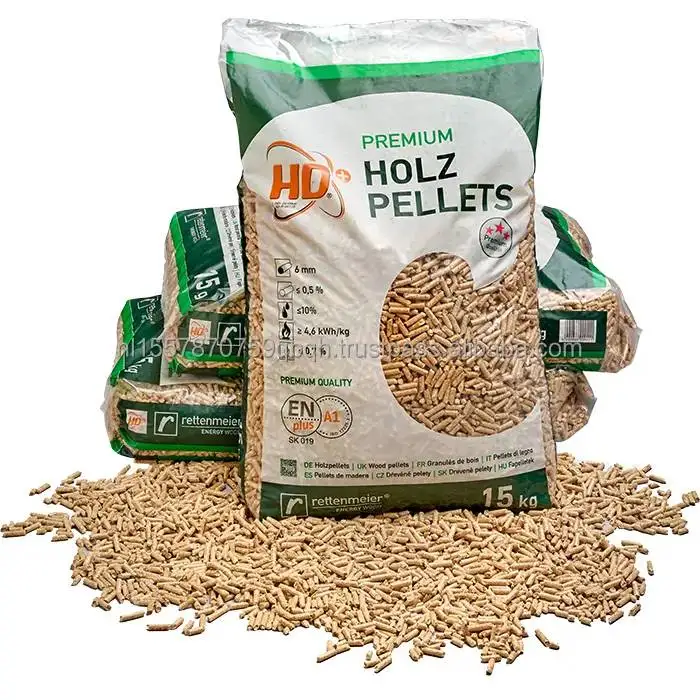 Express Delivery Original Premium Wood Pellets En Plusa1 Wood Pellet 15kg Bags Pellets Premium