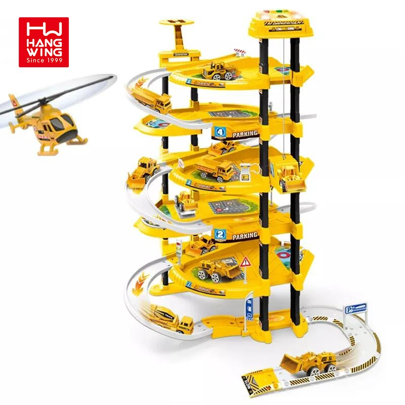HW игрушки электрические многофункциональные пять инженерных подъемников наборы треков для парковки со световым звуком 82 шт. сборные детские «сделай сам»