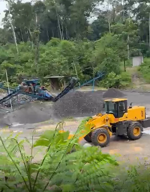 Cargadora frontal entregada a un cliente de Ecuador