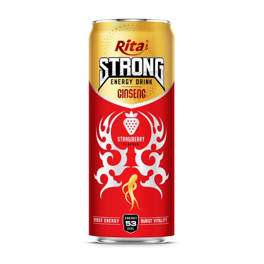 New Product 320ml Can STRONG Energy Drink Ginseng Flavor