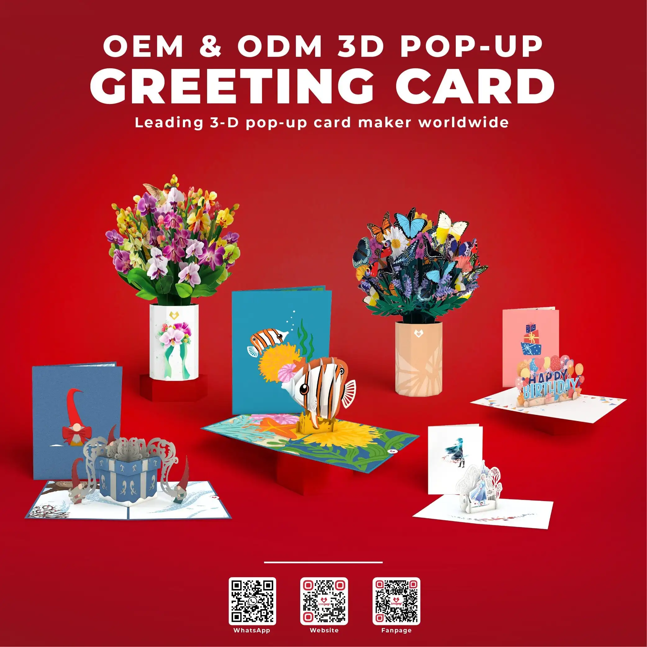 Custom Printed Greeting Cards Popup Cards Hummingbird Digital Printing