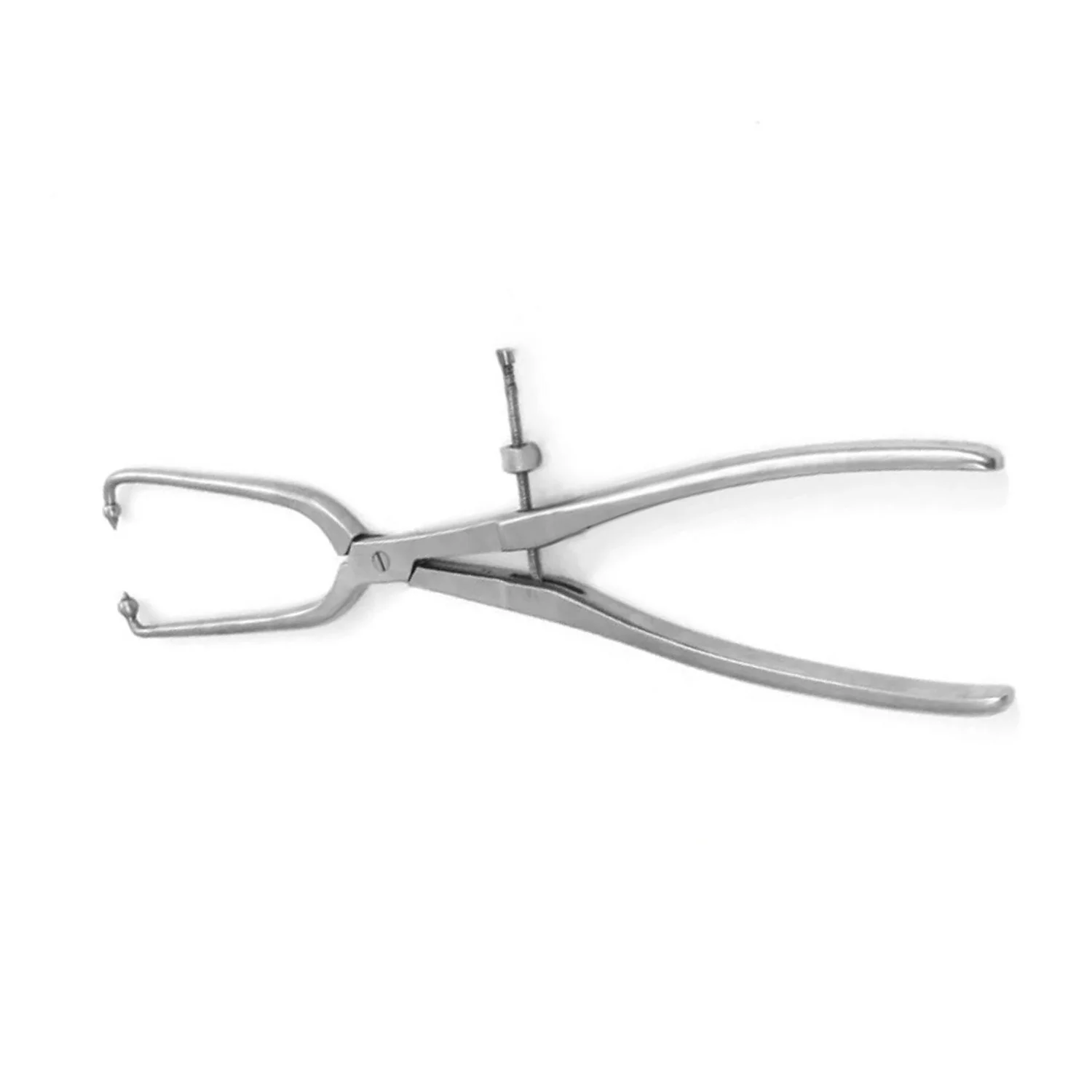 Pelvic Reduction Forceps Pointed Ball Tips Straight and Curved 25cm Acetabular Bone Reduction Forceps Orthopedic Instrument