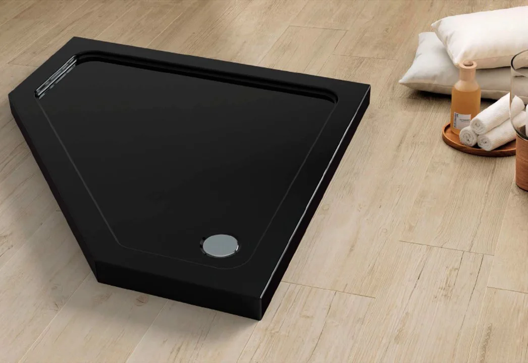 Asymmetric Shower Tray Asymmetric Acrylic Deep Monoblock Slim Flat Bath