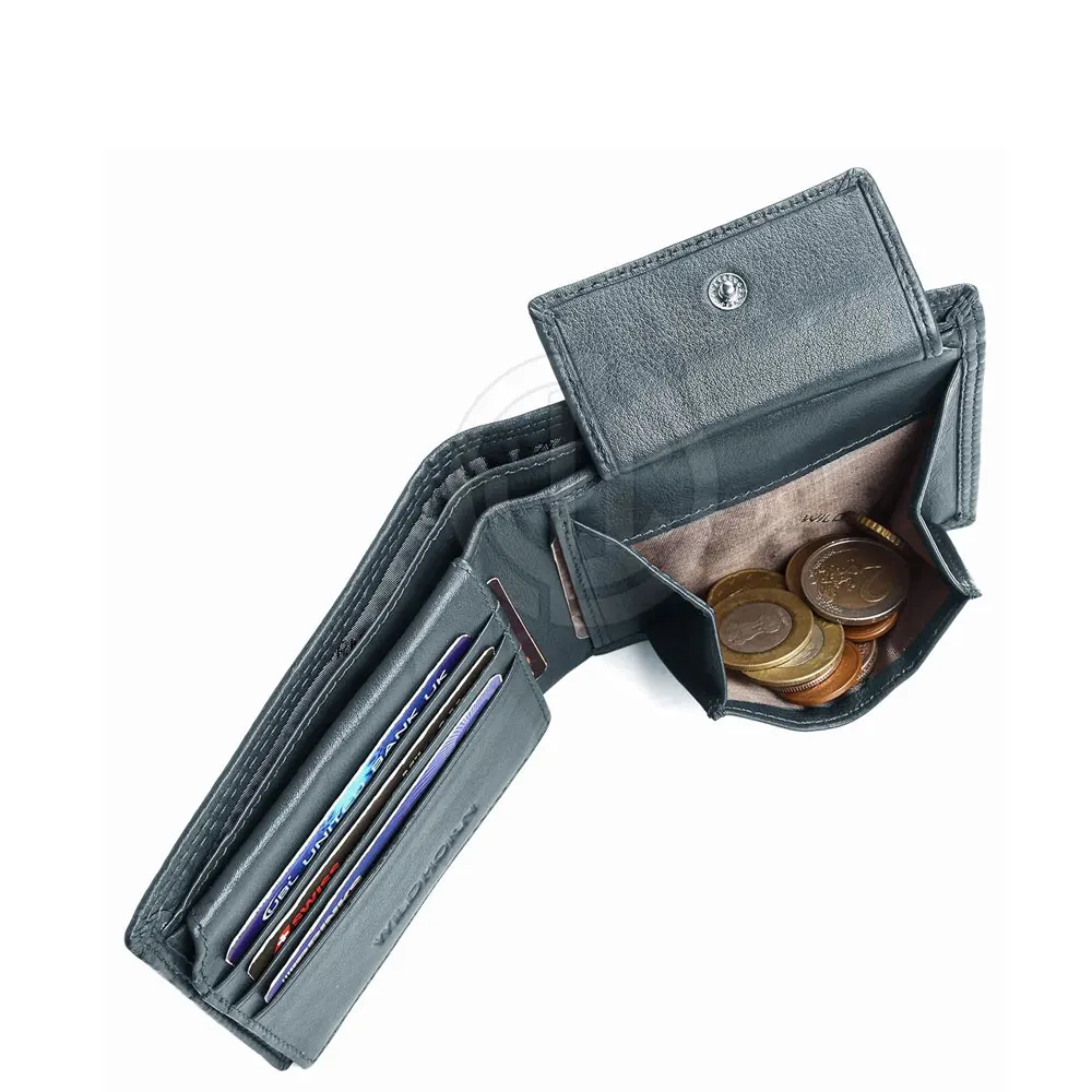 2023 Custom Logo Design Men's Real Cowhide Leather Wallet Whole Sale Price Men Wallets For Sale