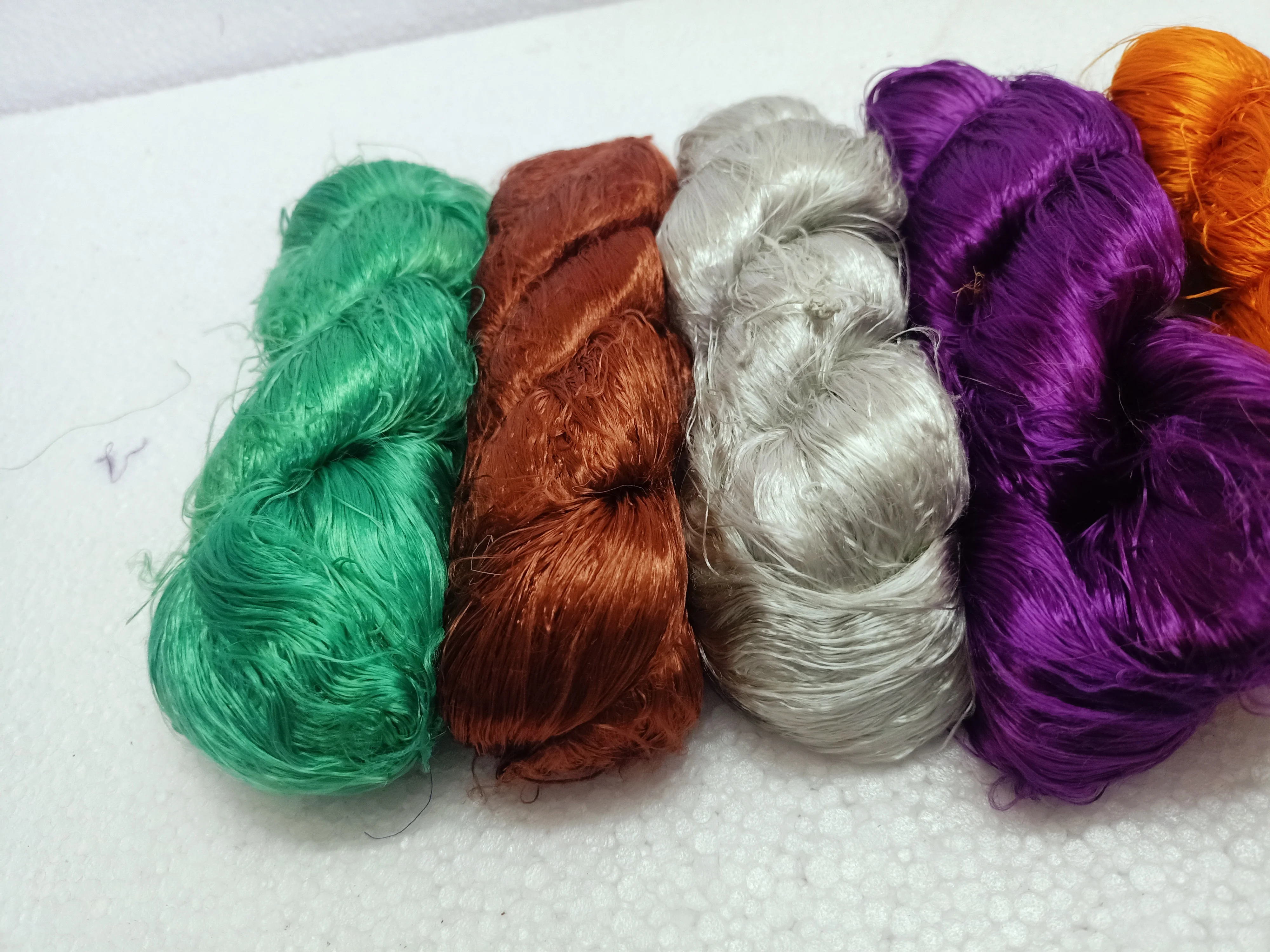 Custom Made Banana Silk Thrums  Made From Recycled Rayon and Viscose Fibers Ideal for Resale  by  Art and Craft Stores