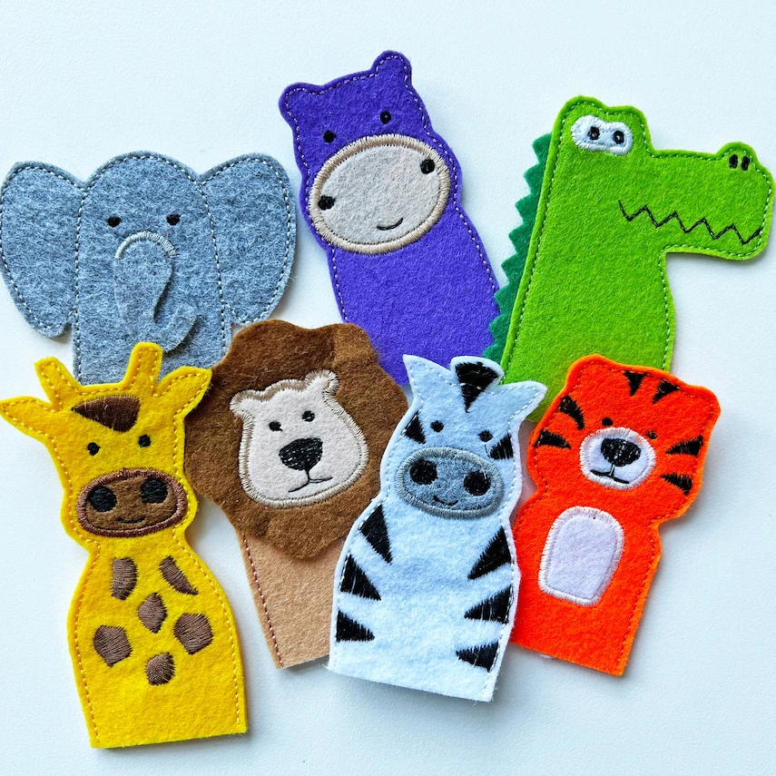 Custom Cute Design Finger Puppet Animals Kids Hand Puppet Toys Soft ...