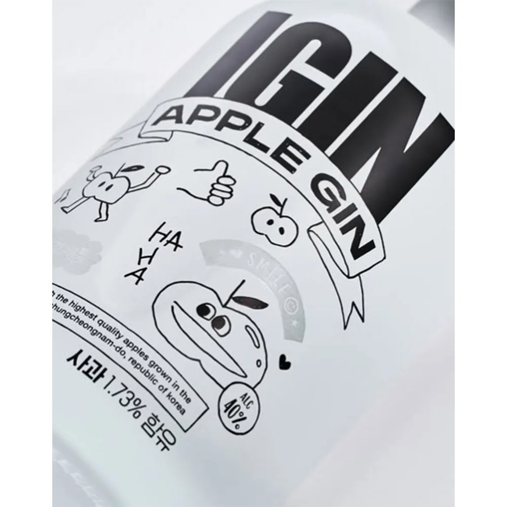 IGH Made in Korea Apple Gin 500ml - 40% Alcoholic Beverage with