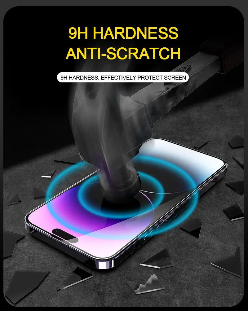 Zifriend Full Coverage Tempered Glass For Iphone 15 Dustremoval