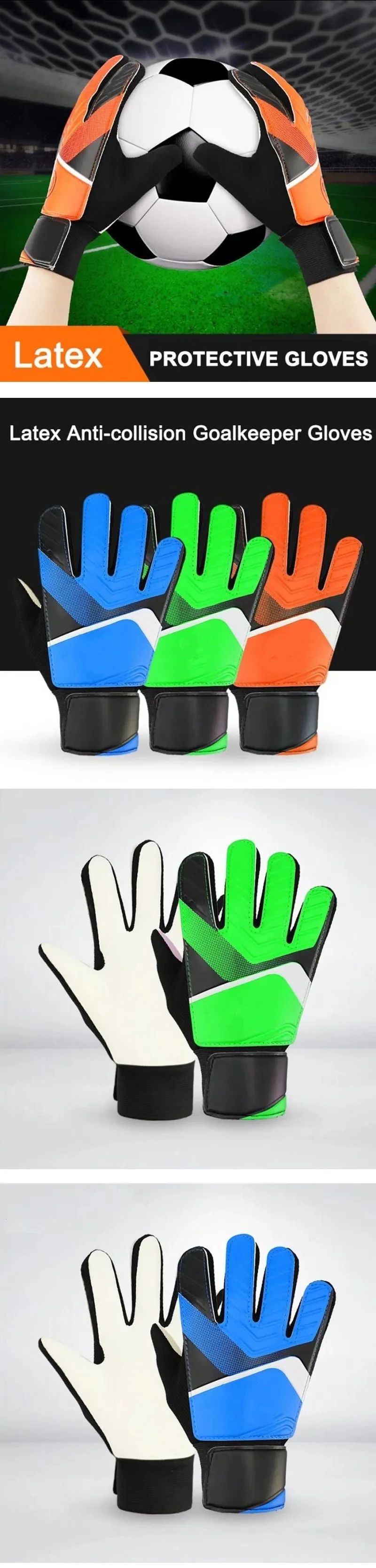Design Your Own Logo Goalkeeper Gloves Made In Leather Goalkeeper