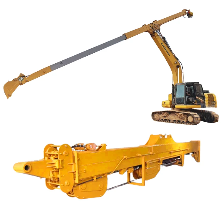 Cheaper 28m Long Boom Telescopic Arm With Clamshell for HITACHI
