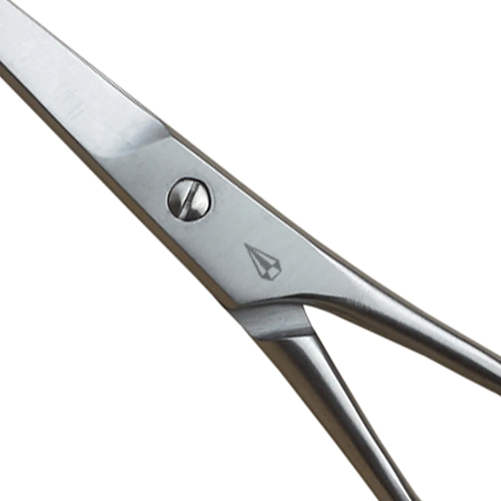 Rounded Facial Hair Scissors For Men Mustache Nose Hair Beard Trimming