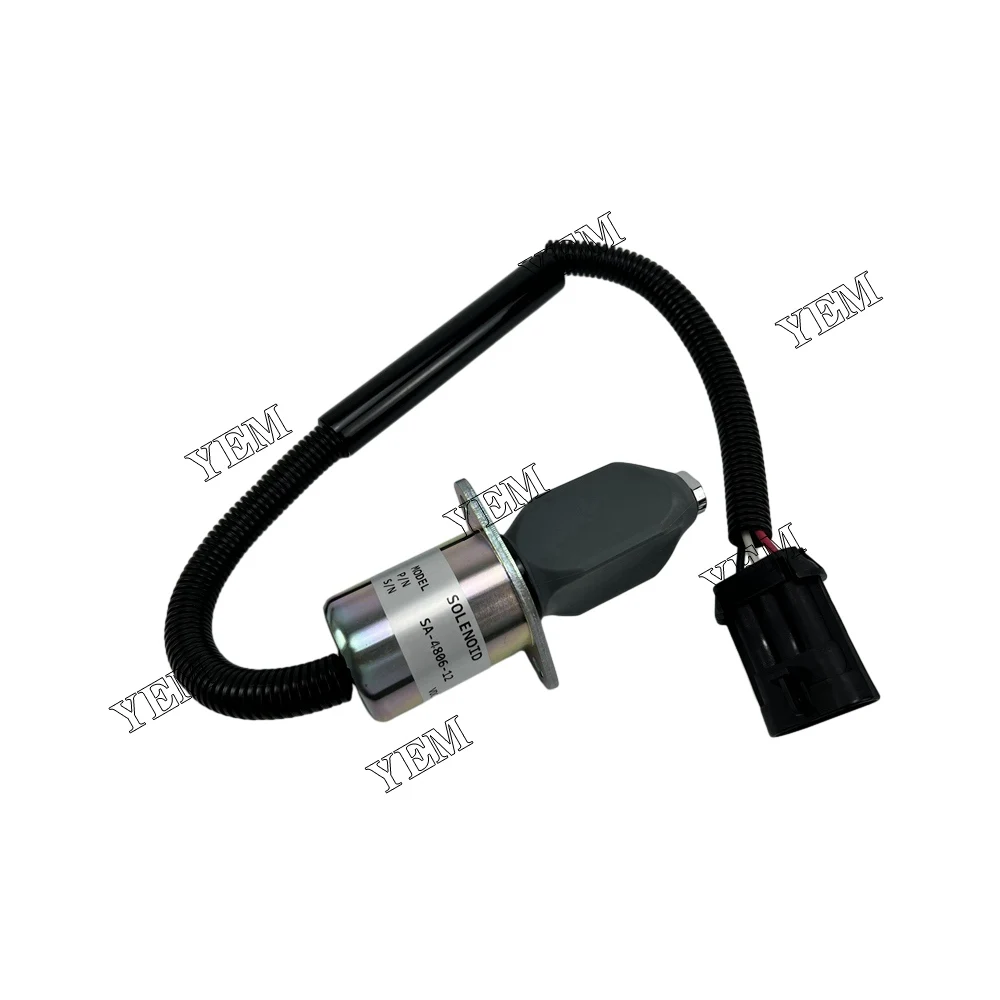 V2203 Fuel Shut Off Stop Solenoid SA-4806-12 for Kubota Engine Spare Parts