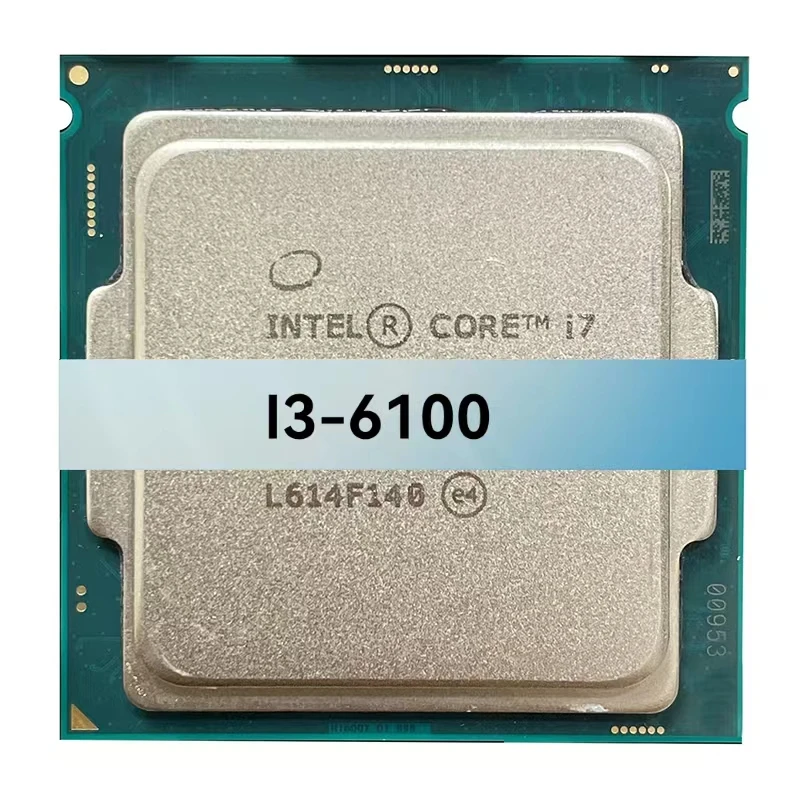 For Intel Used I3-6100 6th Generation for Intel CPU for Desktop Package PC Processor LGA1151 1155