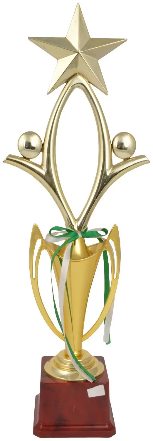 Customized Design Vintage Style Nickle Plated Brass Sports Trophy Cups Trophy Football Cricket Trophy Star