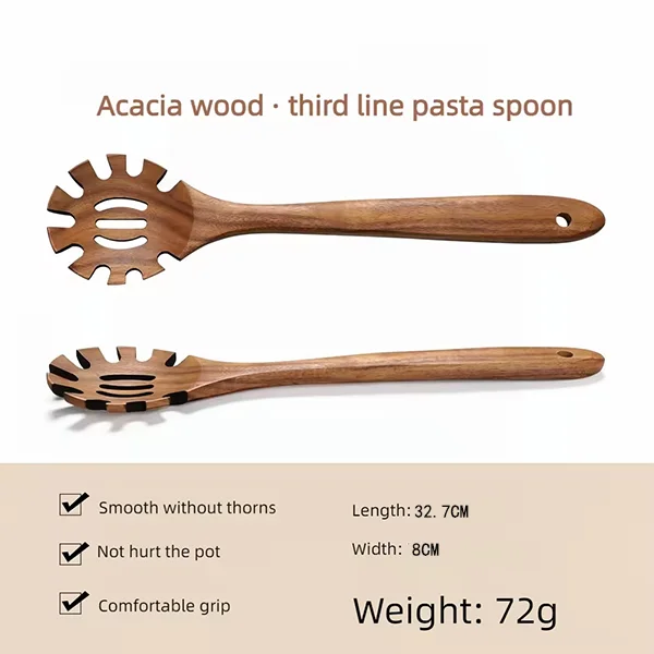 Wholesale Kitchen Supplies Wooden Utensil Kitchen Accessories Spoon Wooden Spatula Kitch aperçu 7