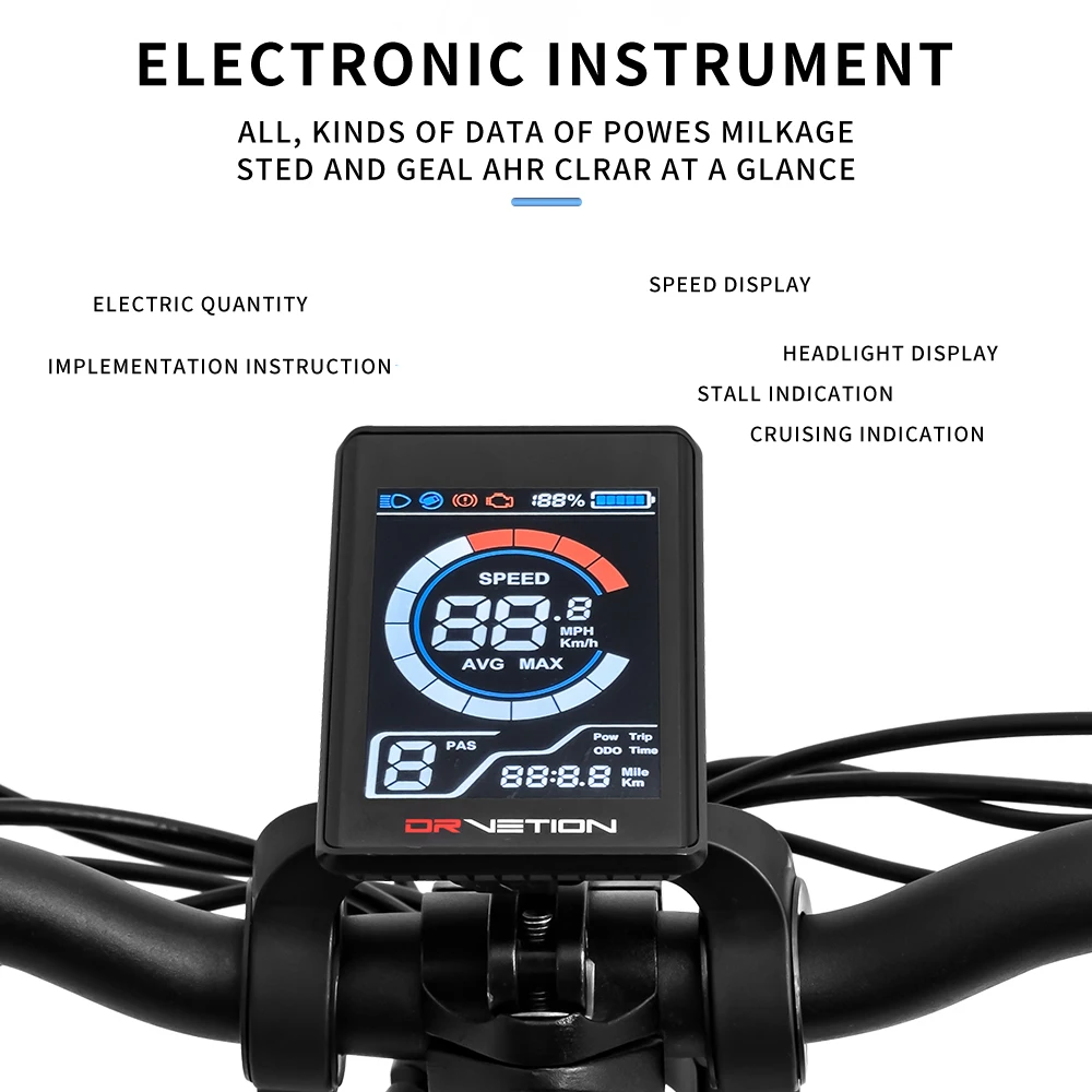 DrveTion BT20 All Terrain 20 Inch 4.0 Fat Tire Electric Road Bike 48V 10AH 750W Aluminum Frame up to 45km/h 60km Range Per Power