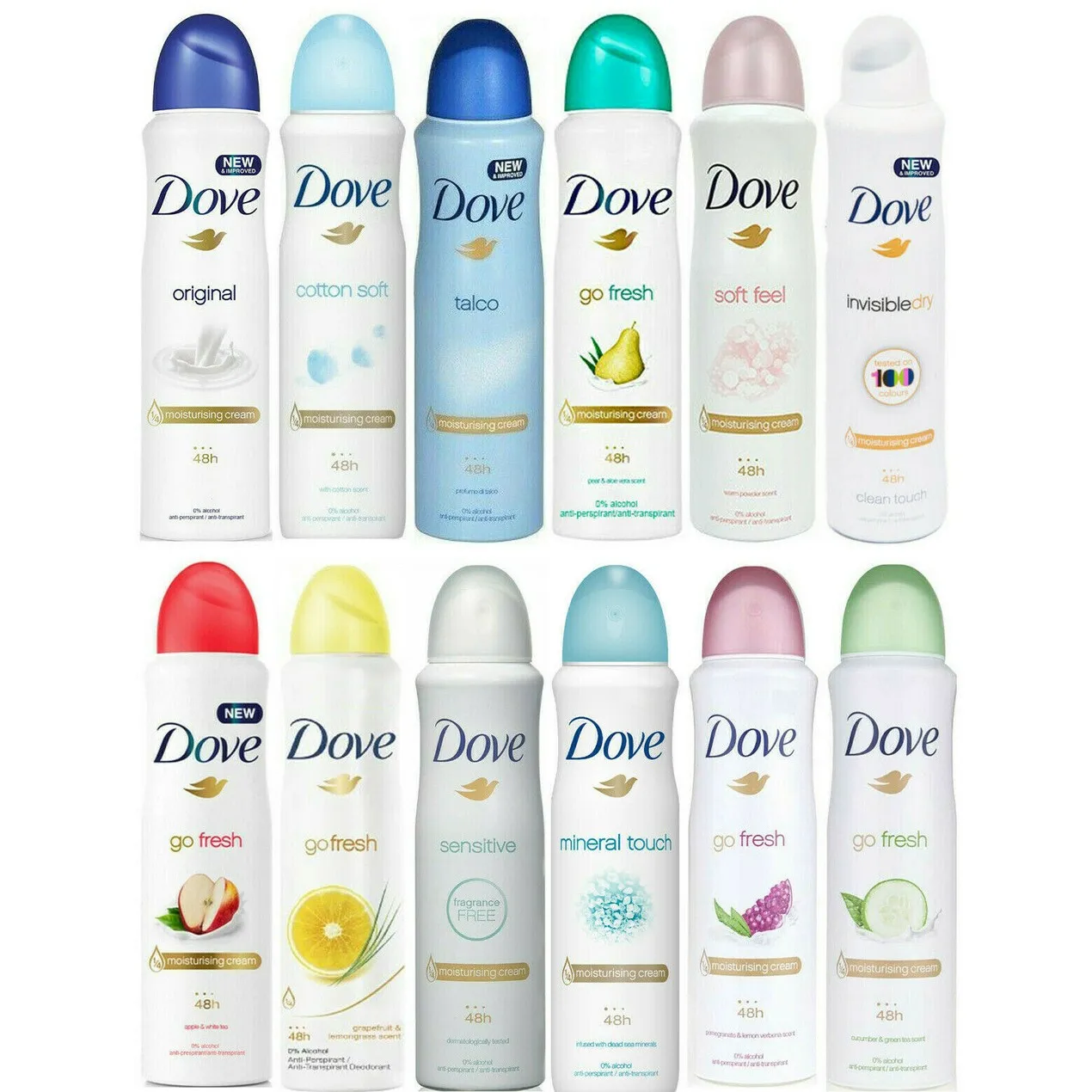Dove Armpit Deodorant Women Natural Fragrance Scent Antiperspirant Roll