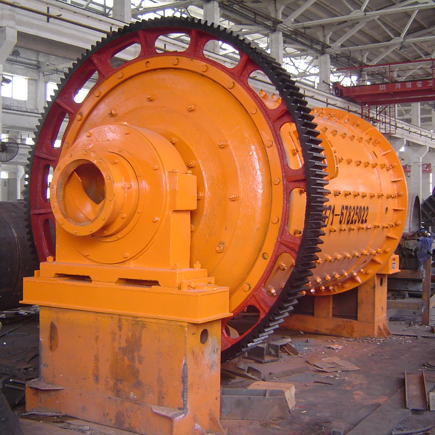 Wet Ore Grinding and Processing Mining Machine Ball Mill, Used in Gold Iron Copper Ore Processing Plants with Rubber Lining