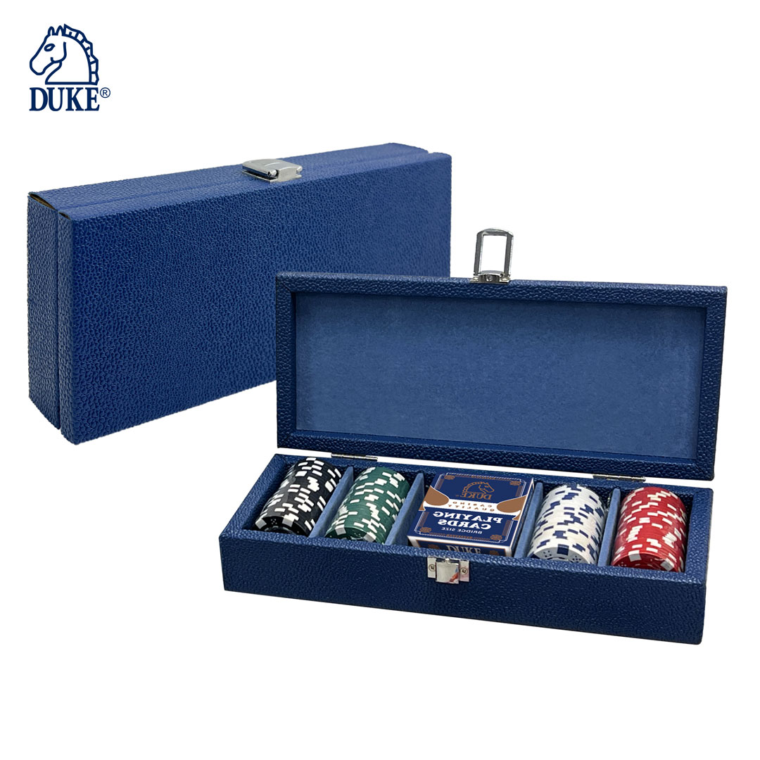 Набор покерных чипов в кожаном чехле-100