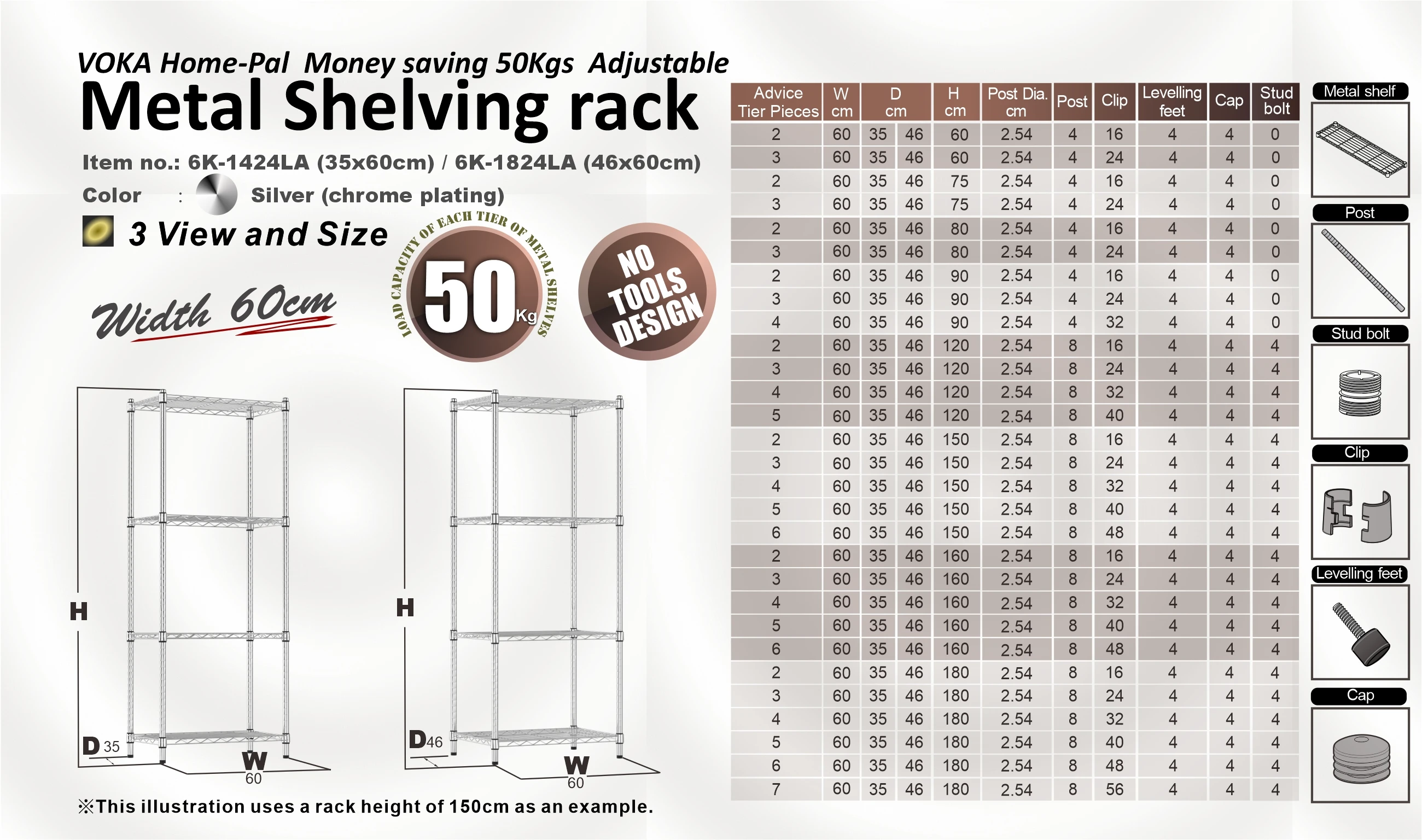 Multifunction Metal Wire Shelving Cabinet 4/5/6 Tier Display Rack 90*46 ...