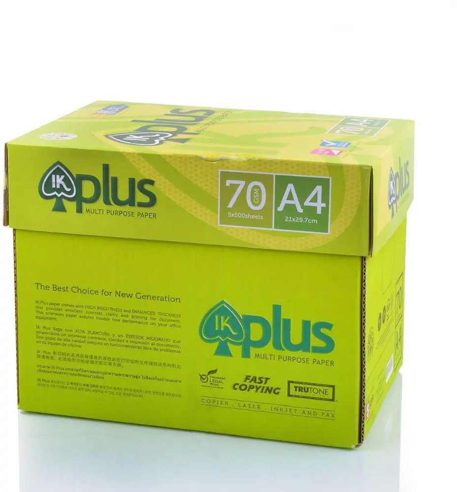 Ik Plus Multi Purpose Copy Paper A4 80gsm 75gsm 70gsm - Buy Ik Copy 