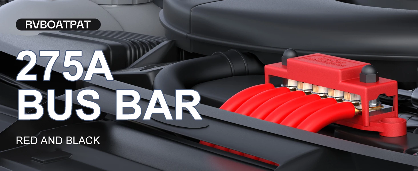 275A Power Distribution Bus Bar - Reliable Car Audio Connectors