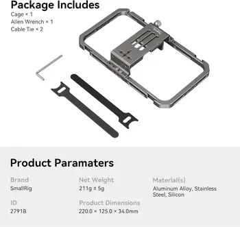 SmallRig Universal mobile phone expansion frame 2791B product image