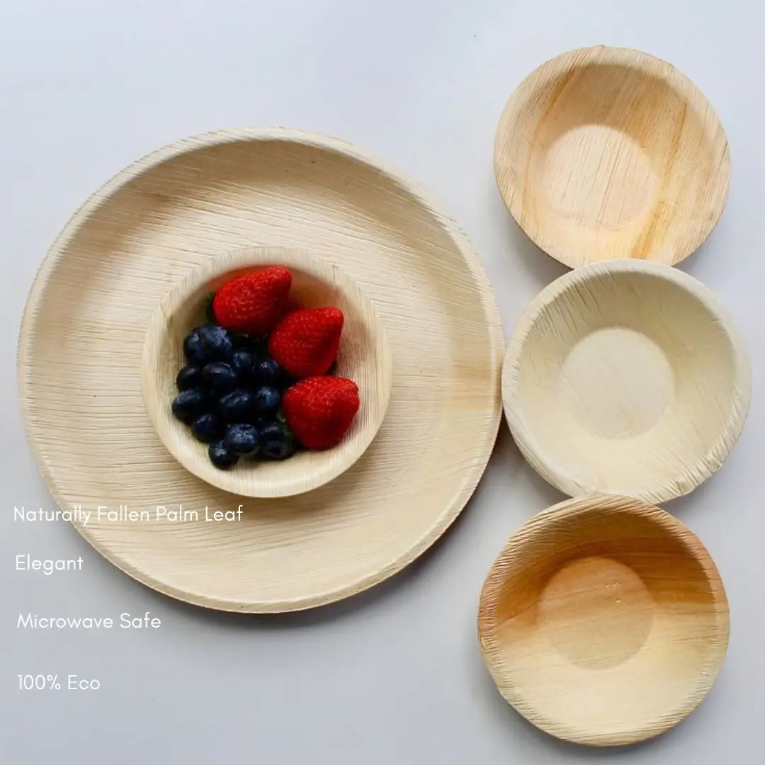 Premium Eco-Friendly Disposable Tableware Set Biodegradable Bamboo