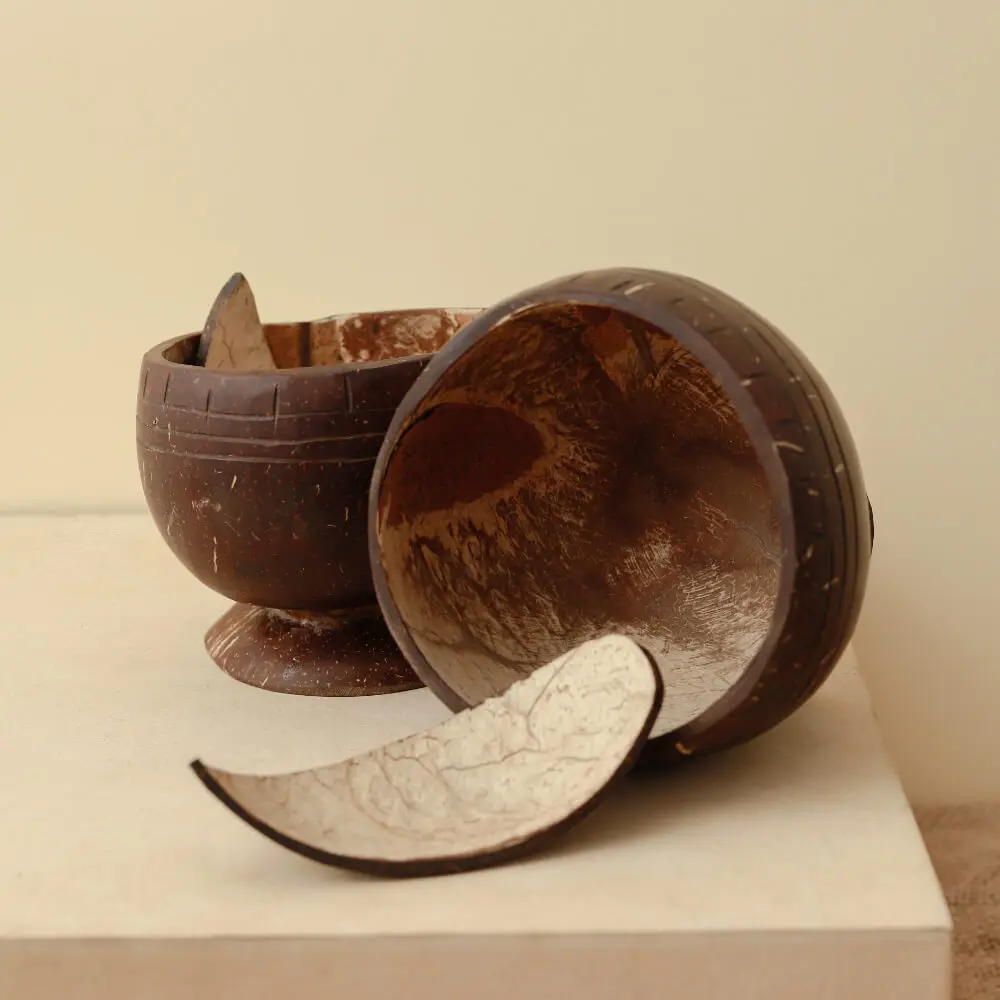 Coco Shells Smoothie Milkshake Cup Sustainable zero Waste Eco