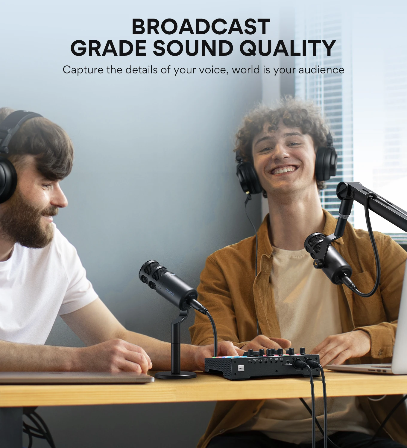 MAONO PD100 PD400X Podcast Microphone Computer Gaming USB XLR Desktop Studio Recording Mic Gain Control Mute