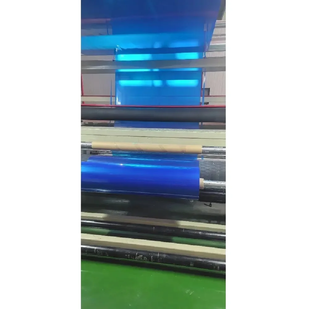 Custom Blue LLDPE Stretch Film Soft PE Plastic Moisture Proof No Print Protective Film for Metal Sheets Aluminum Made in Vietnam