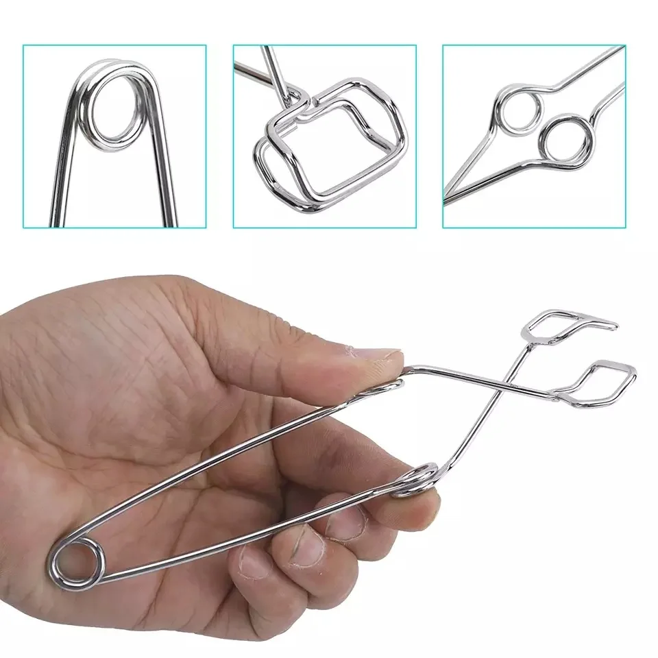 Dissection Kit Lab Tools Crucible Beaker Tongs Lab Spatula Scoop Spoon Test Tube Clamps Sterilizer Force