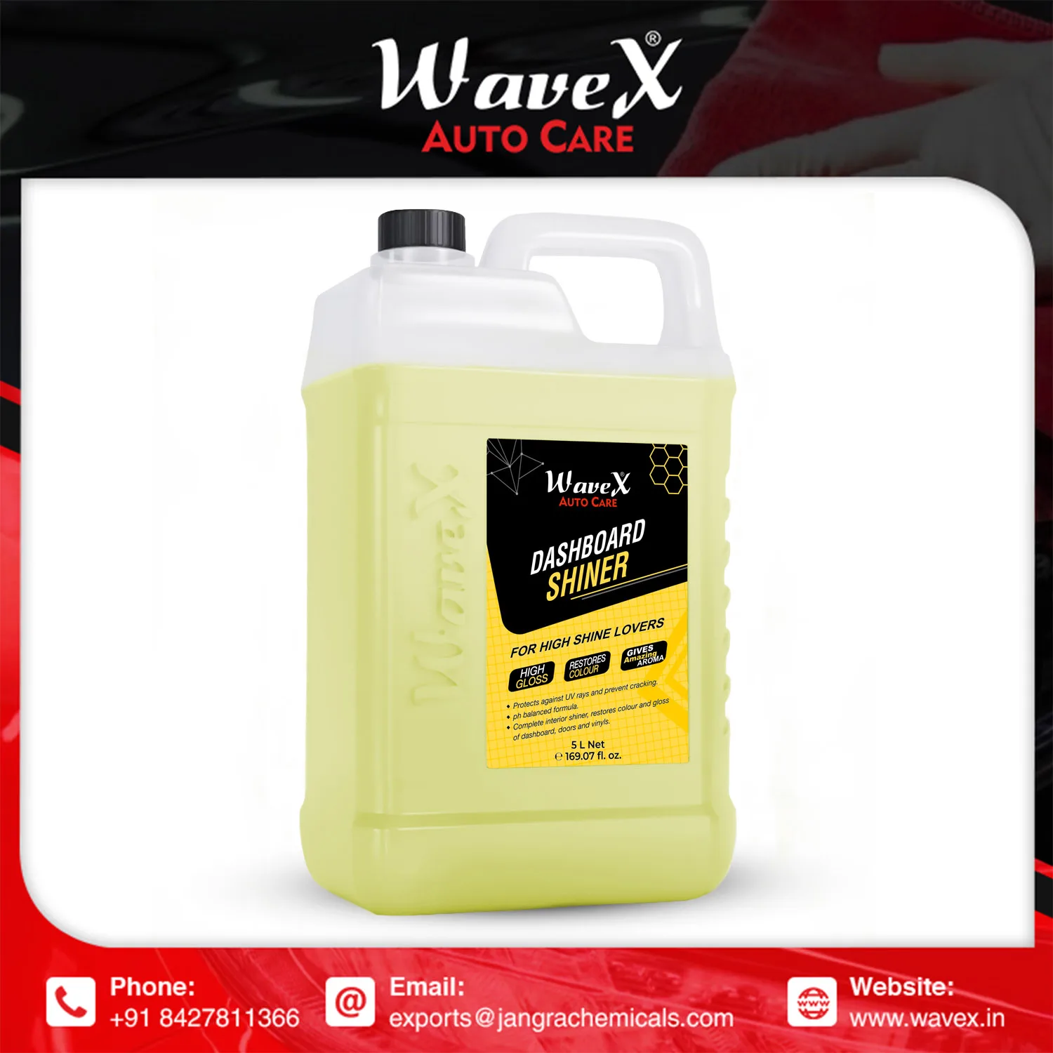 Dashboard Polish 5 Ltr Car Dashboard Shiner Car Interior Polish Cleaner
