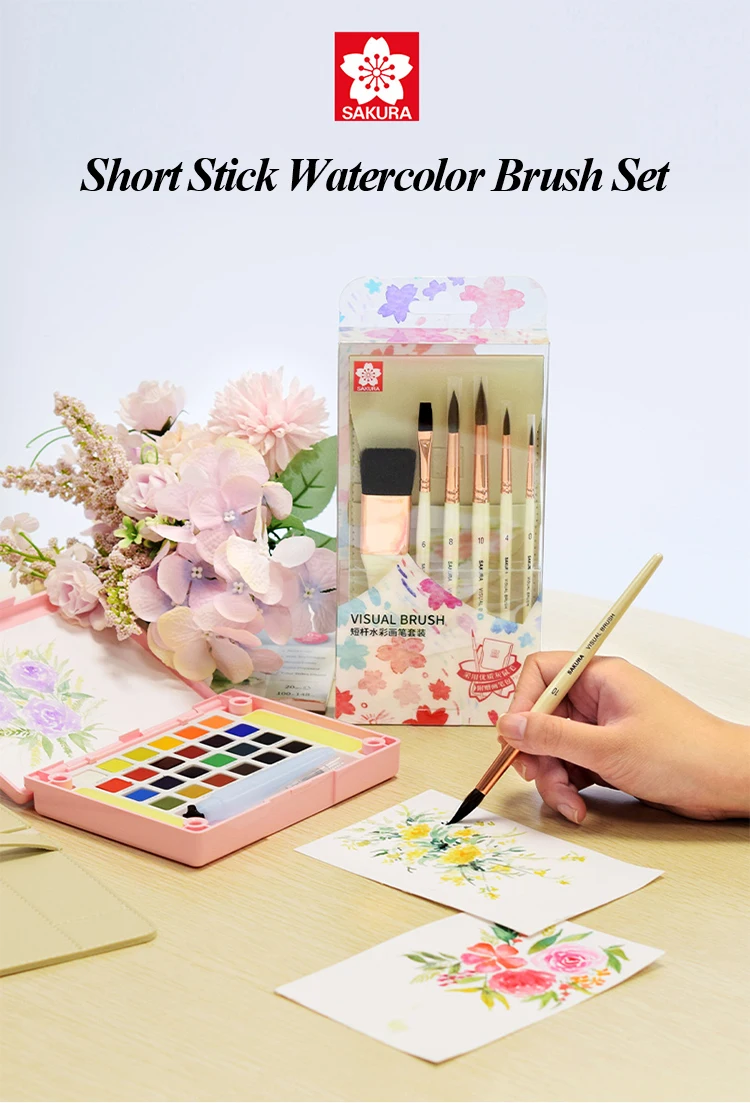 Sakura Vbrups01 Sakura Visual-series Watercolor Brush Paint Brush High ...