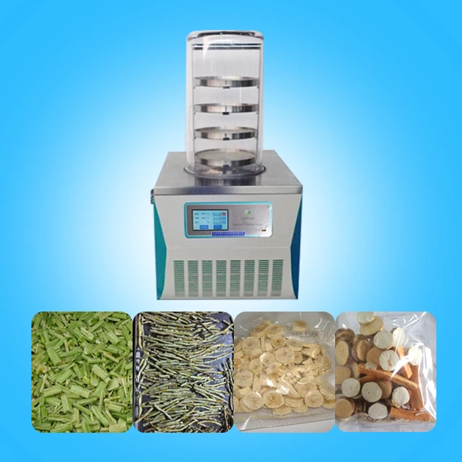  Wixkix Mini Scientific Vacuum Freeze Drying Equipment, 0.4㎡  4-Tray Vacuum Sublimation Freeze Dryer Machine for Home, Lab, 4-6kg  Capacity : Home & Kitchen