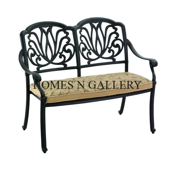 Factory Wholesale Price Cast Aluminium Patio Outdoor Garden Furniture Bench at Wholesale Price From Indian Manufacturers