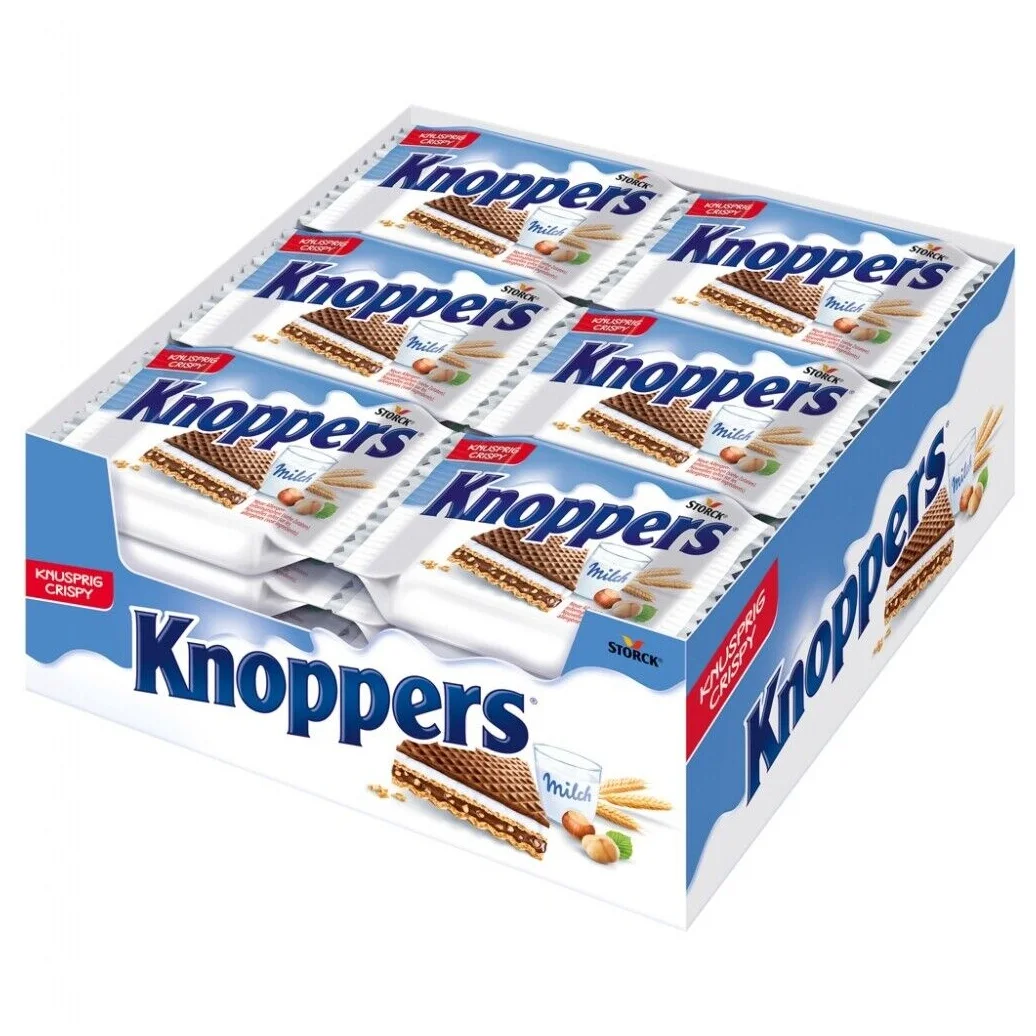 Knoppers Milk Chocolate Hazelnut Wafer Candy,Share Size 6 Pack,5.03oz ...