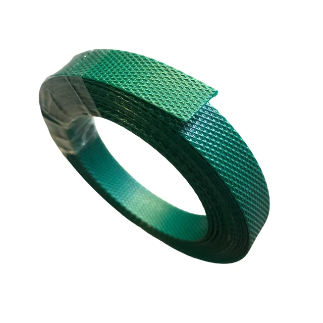 Direct Factory Prices Polyester Embossed Top Quality Green Packing Belt Pet Strap Manufacture in India by Exporters