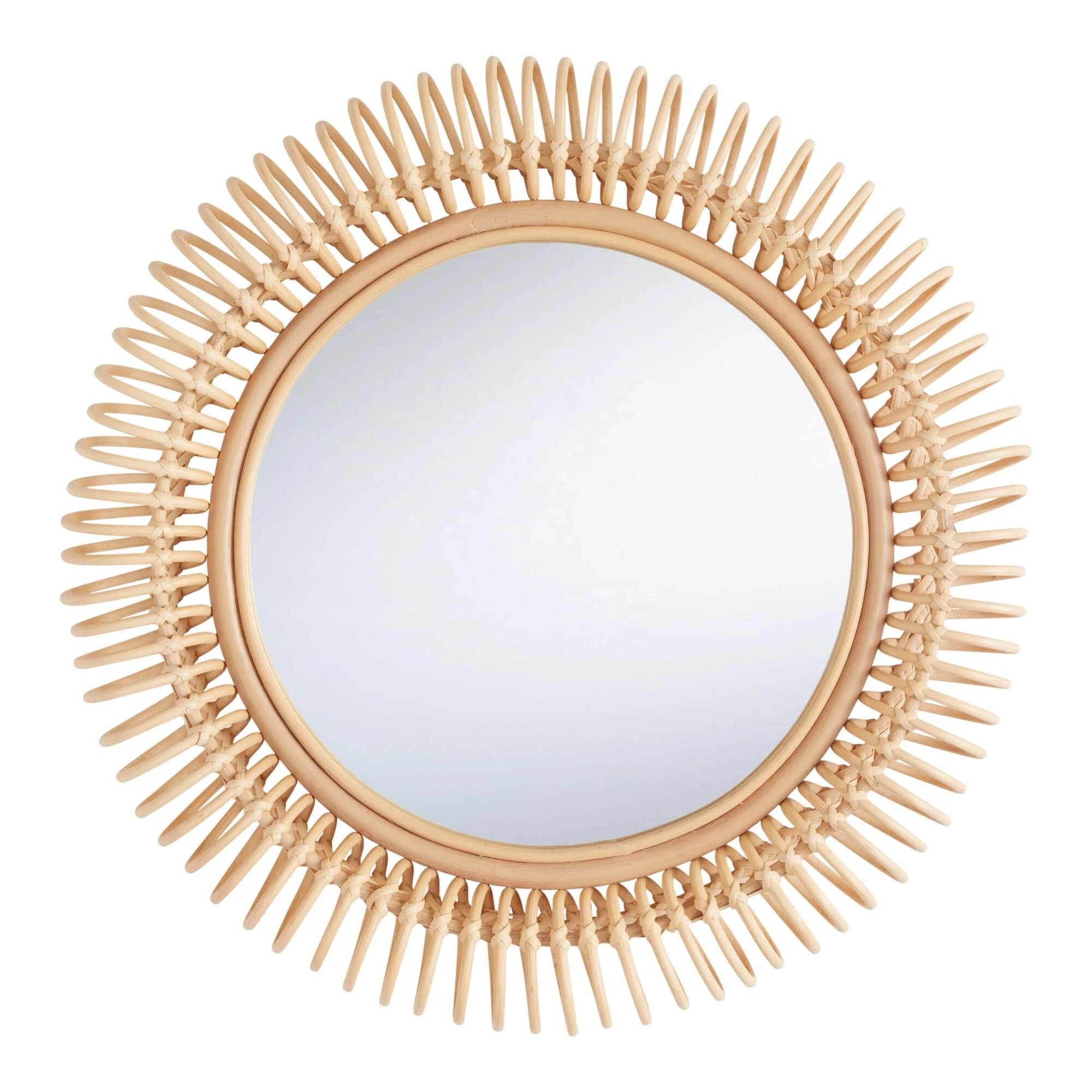 Arched Rattan Wall Mirror Oem Art Decor Variety Of Sizes Customized ...