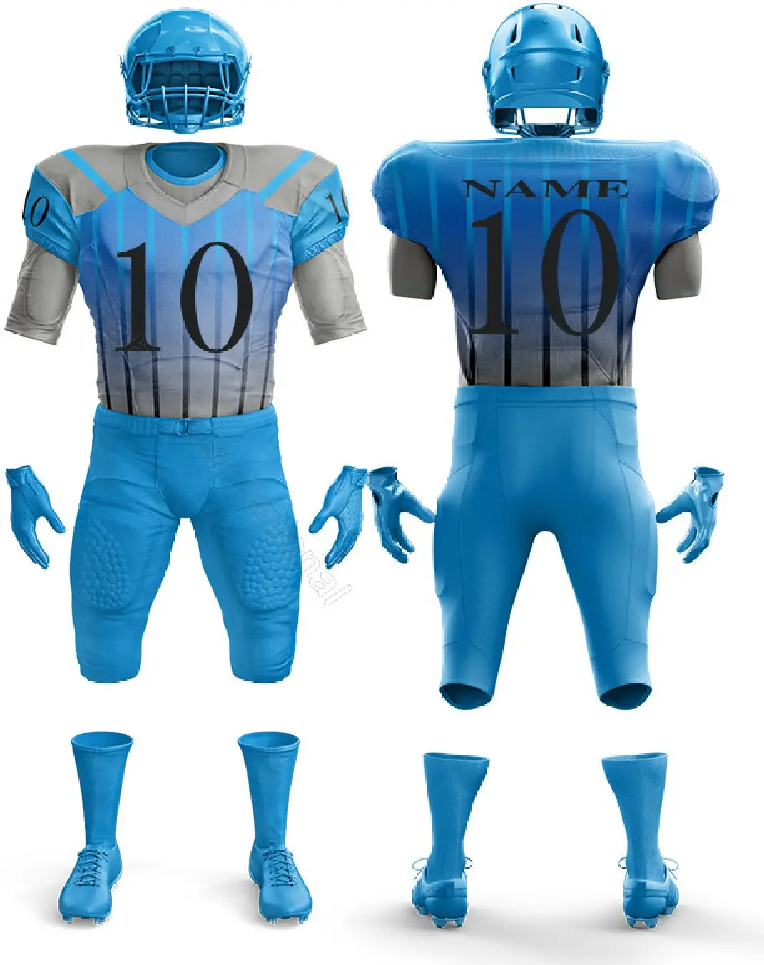 Source New Arrival Sublimation American Football Kit Direct Manufacturer  Customized Polyester American Football Jersey Set For Youth on m.
