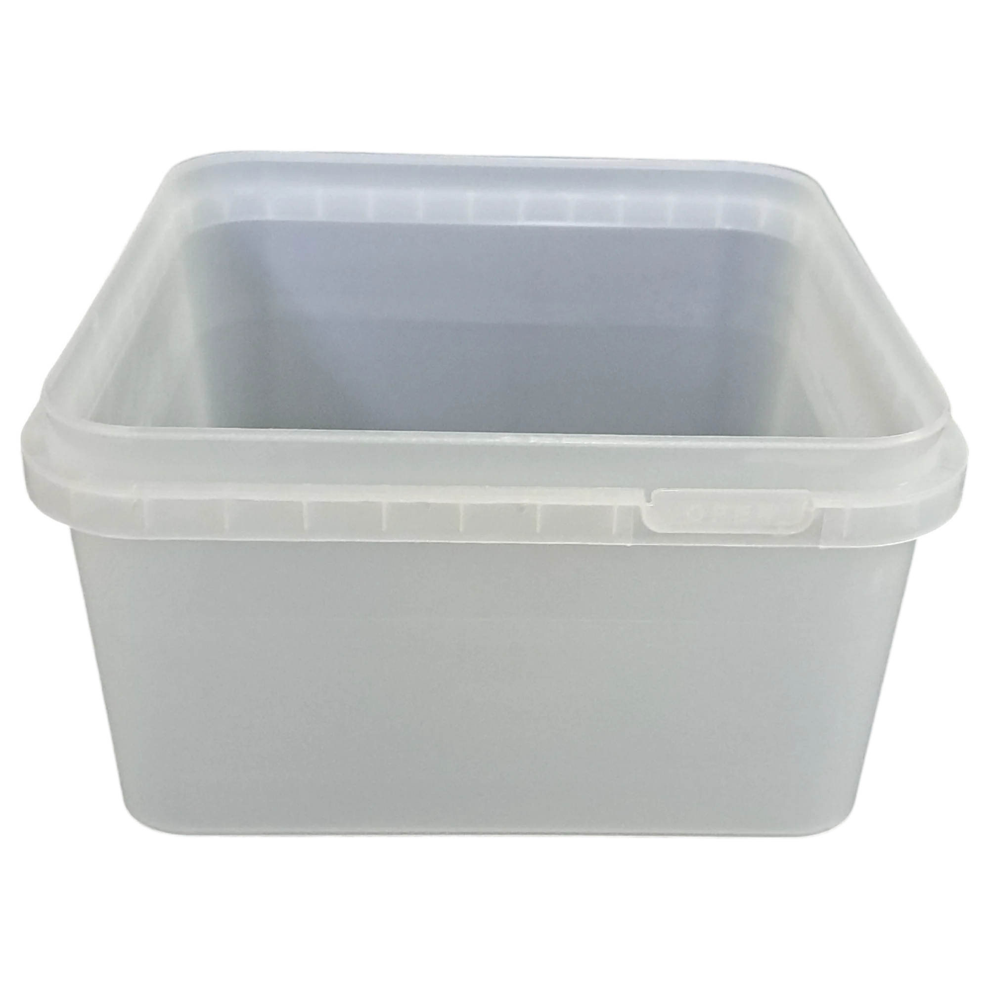 2000ml Square IML Container with Tamper Evident Lid DKK2100 Customizable Logo Color Plastic Food Cup for Packaging Other Foods