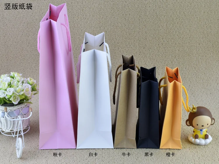 Kraft Paper Food Packaging Paper Tote Bag Gift Clothing Bag Wholesale ...