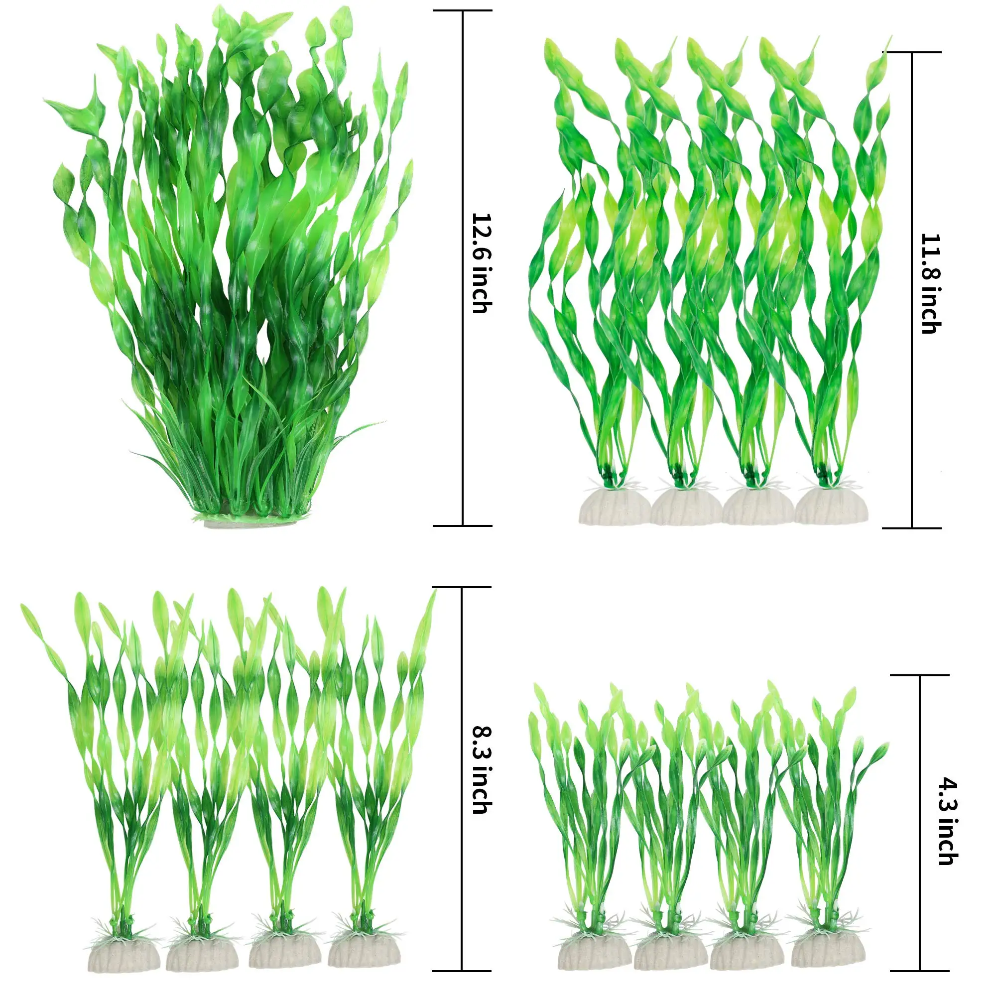 Realxlines Artificial Aquarium Plants Plastic Seaweed Water Plants For